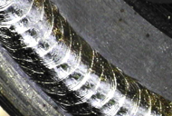 laser welding services bone screw close-up